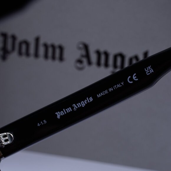 Palm Angels PERI091 ROSEVILLE 1021 Cat Eye Sunglasses - Black/Peach
